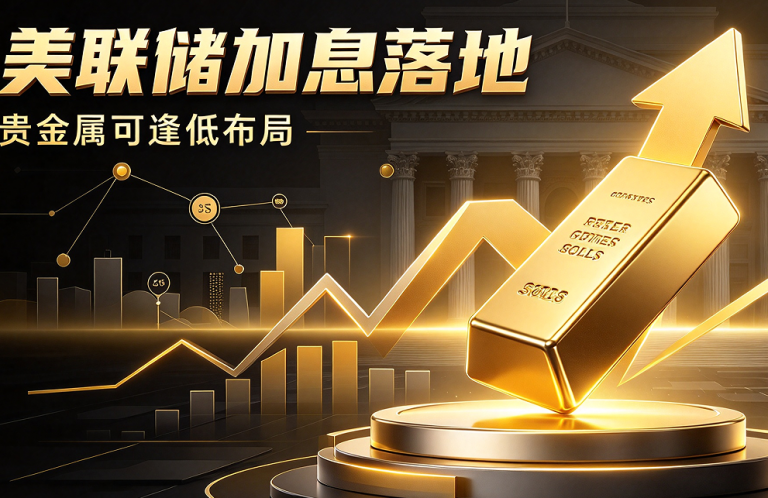 美联储加息落地 贵金属可逢低布局